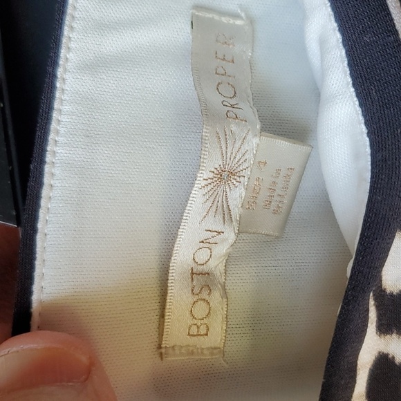 Boston Proper purple animal print maxi dress. Strapless size 4 - Picture 4 of 11